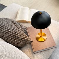 Borås tafellamp zwart/messing