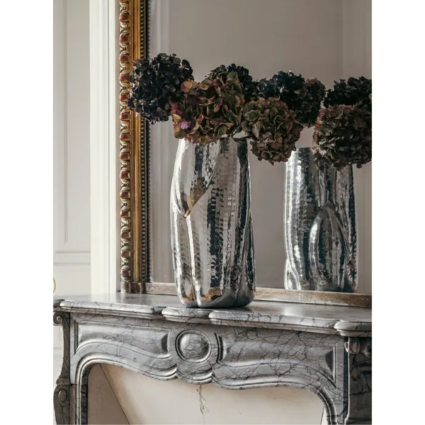 Cloud Vessel Bowl Tall Silber