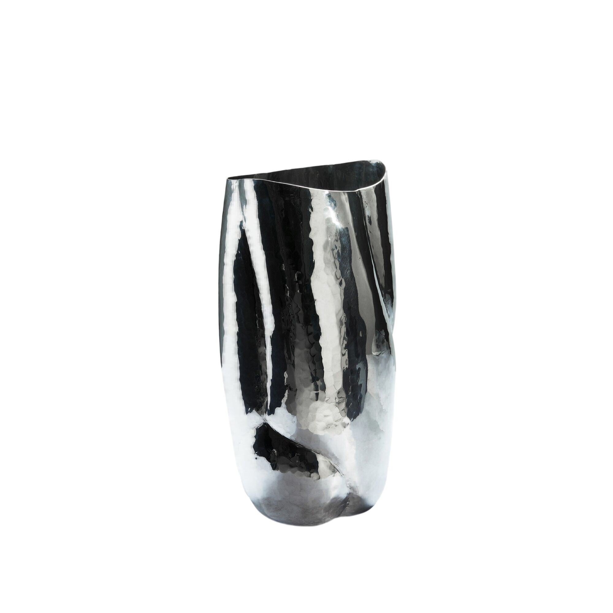 Cloud Vessel Bowl Tall Silver