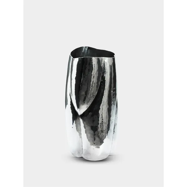 Cloud Vessel Bowl Tall Silber