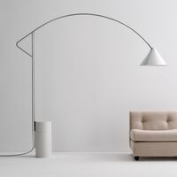 Compass Gulvlampe Børstet Aluminium