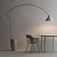 Compass Gulvlampe Børstet Aluminium