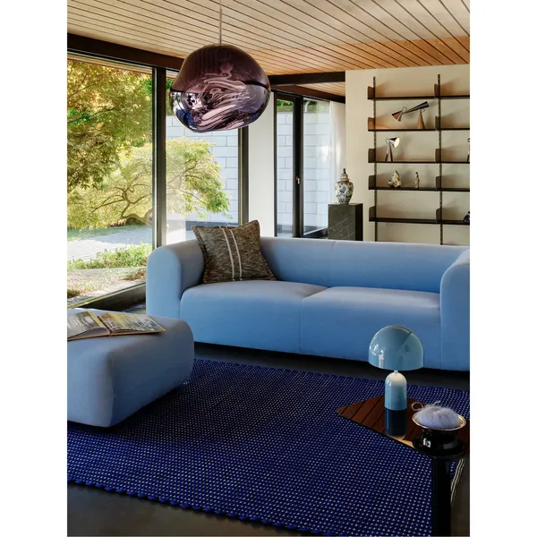 Cord Rug 200x300 Ultramarine Blue