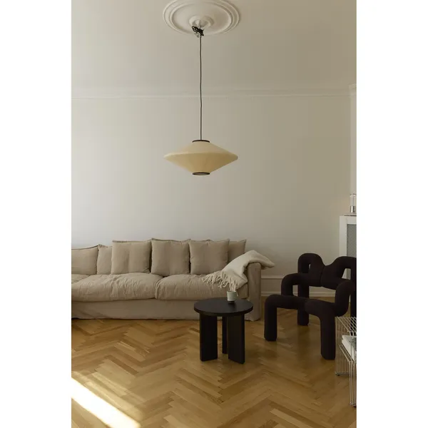Mori Diamond Pendant Ø52 Walnut/Off-white