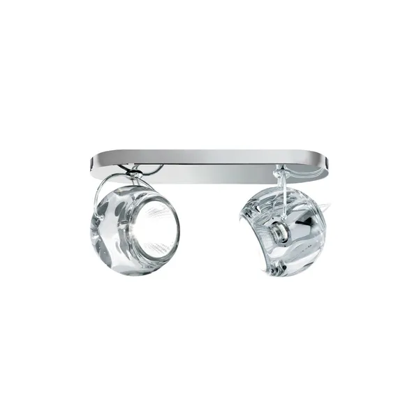Beluga Wall & Ceiling Light Double Clear