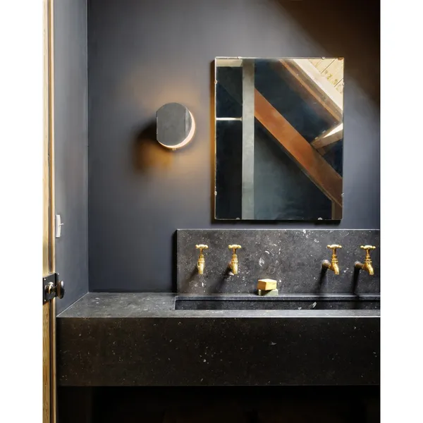 Poudrier Væglampe Nickel