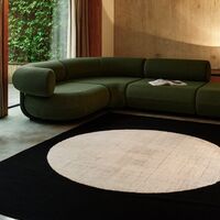 Disc Rug 200x300 Black