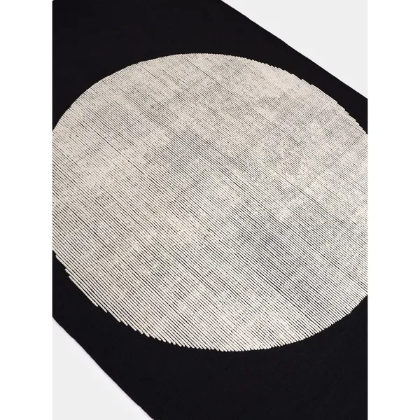 Disc Rug 200x300 Black