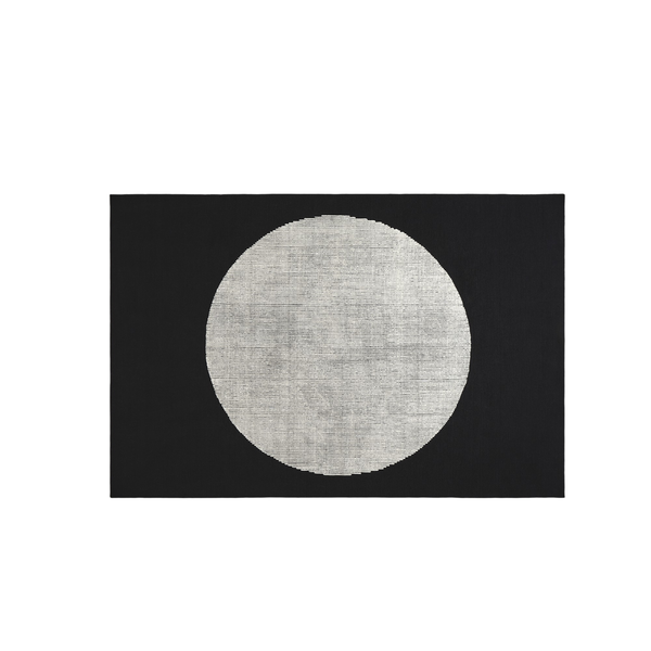 Disc Rug 200x300 Black