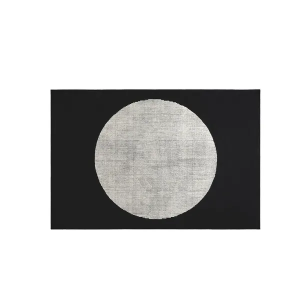 Disc Rug 200x300 Black