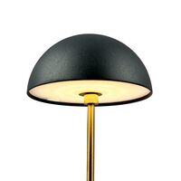 Lot de 2 lampes de table portables Along Mini LED, noir/laiton