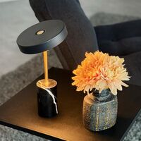 Starlight Portable Table Lamp LED Black Marble/Brass