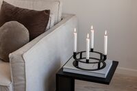 Lucca Candle Holder Matte Black
