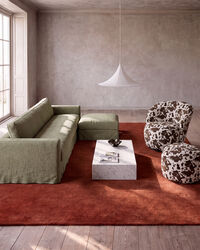 Nordic Plain Rug 300x400 Brick