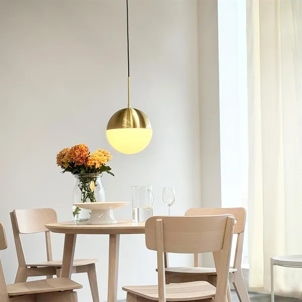 Nova D25 Pendant Opal/Brass