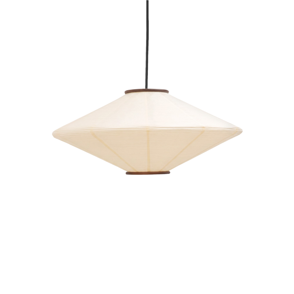 Mori Diamond Pendelleuchte Ø52 Walnuss/Off-White
