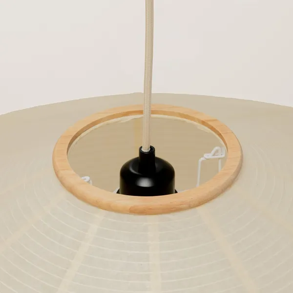 Mori Oval Pendel Ø52 Eg/Off-white