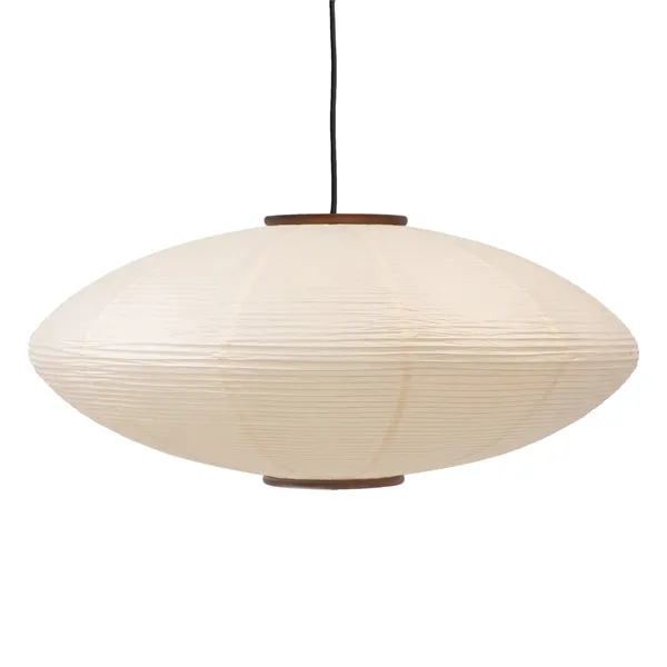 Mori Oval pendel Ø65 valnød/off-white