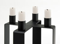 Frame X Candle Holder Matte Black