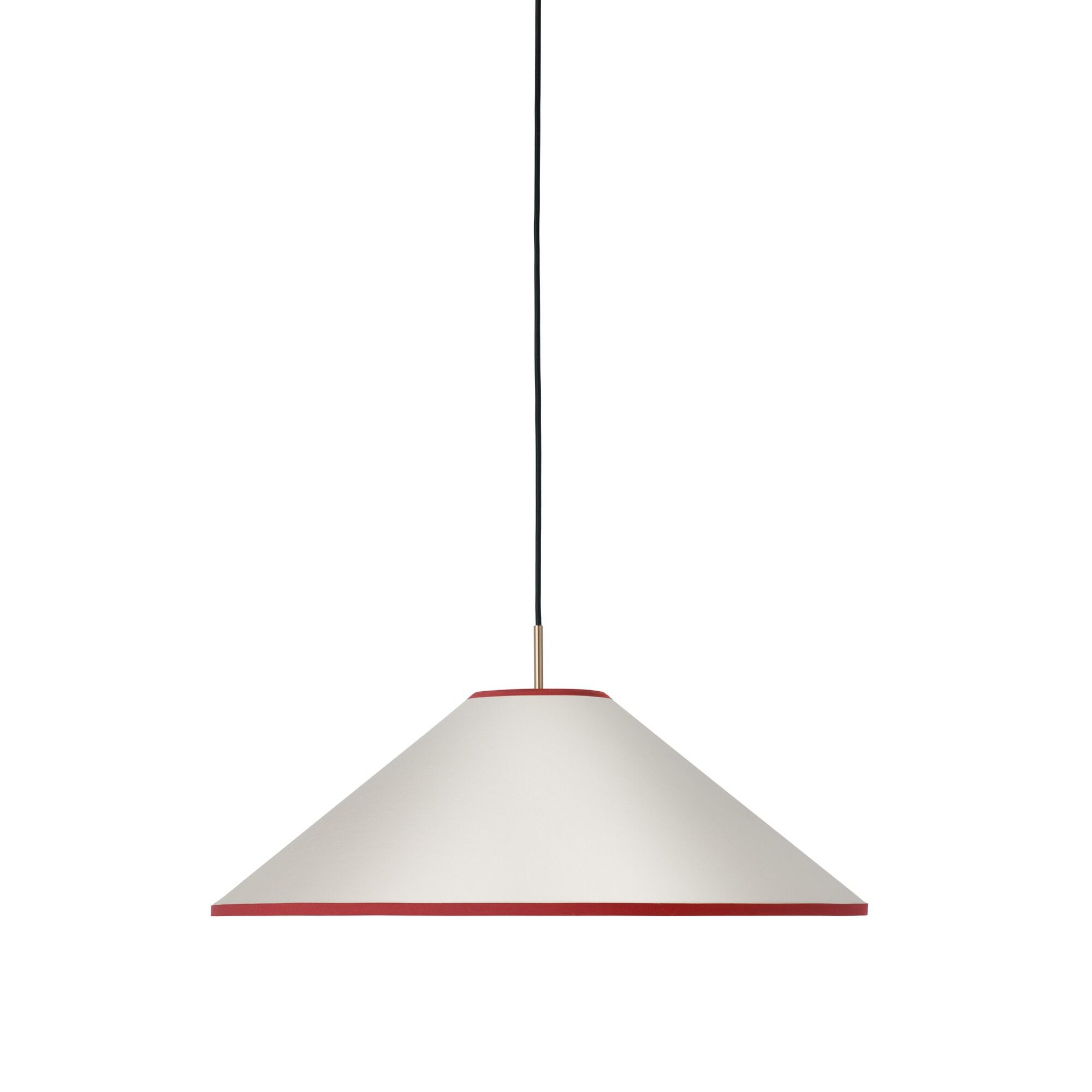 Tafta Cone Pendel Ø65 Rød/Off-white