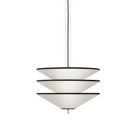 Tafta Layer Pendant Ø52 Black/Off-white