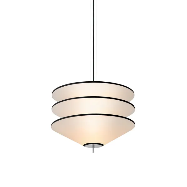Tafta Layer Pendant Ø52 Black/Off-white