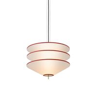 Tafta Layer Pendant Ø52 Red/Off-white
