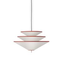 Tafta Layer Mix Pendant Ø65 Red/Off-white