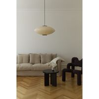 Mori Oval Pendant Ø52 Walnut/Off-white