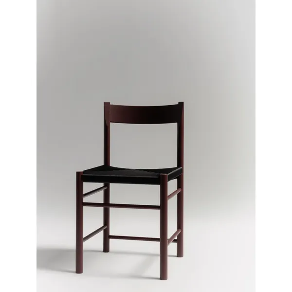 F-Chair Dining Chair Burgundy Lacquer/Black