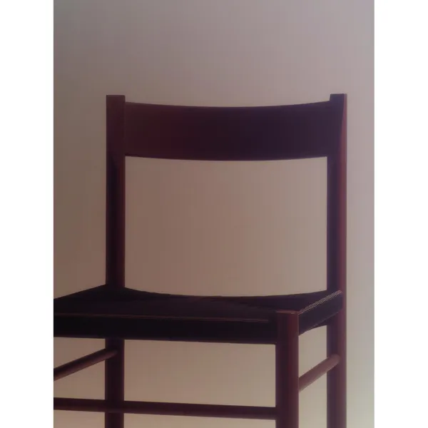 F-Chair Dining Chair Burgundy Lacquer/Paper Cord