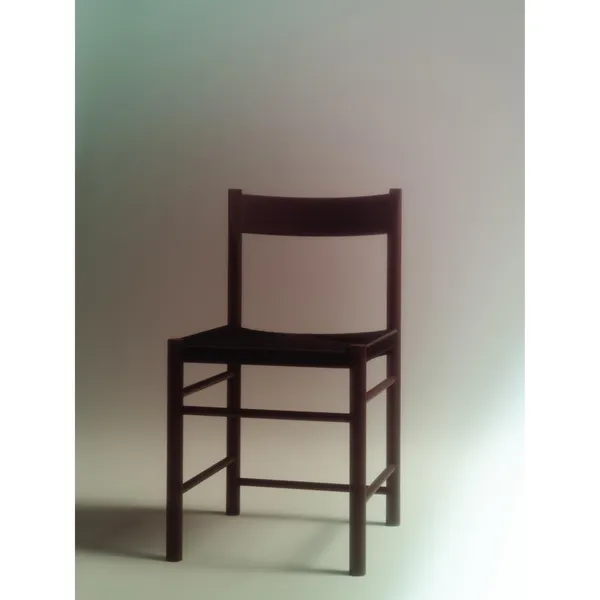 F-Chair Dining Chair Burgundy Lacquer/Paper Cord