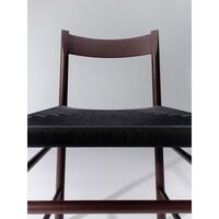 F-Chair Dining Chair Burgundy Lacquer/Black