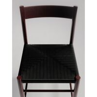 F-Chair Dining Chair Burgundy Lacquer/Black