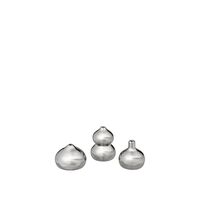 Komo Mini Vase Set de 3 Argent