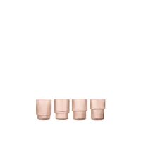 Ripple Glass Set of 4 Blush