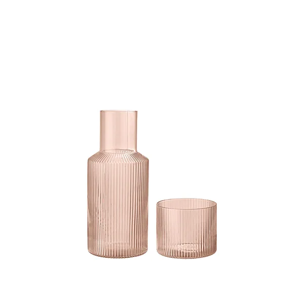 Ripple Small Carafe Set Blush