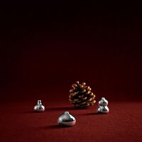 Komo Mini Vase Set de 3 Argent