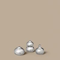Komo Mini Vase Set de 3 Argent