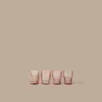 Ripple Glass Set of 4 Blush