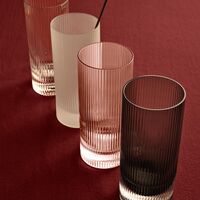 Ripple Highball Glass Set of 2 Blush