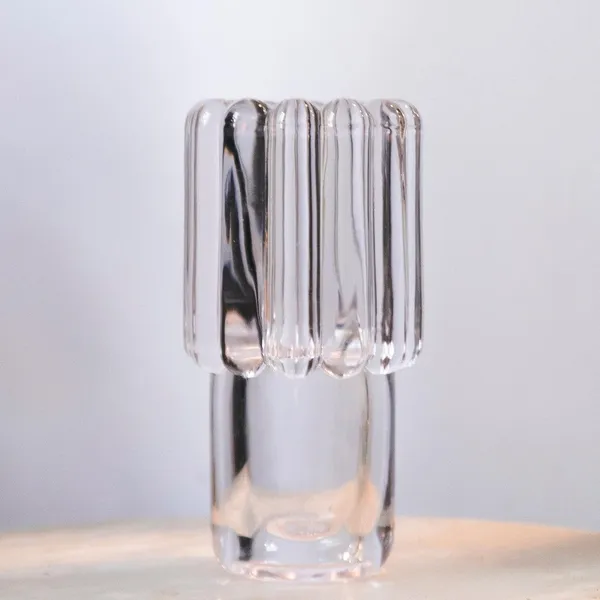 Press Vase Medium Clear