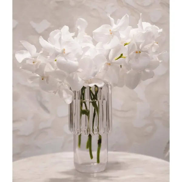 Press Vase Medium Clear
