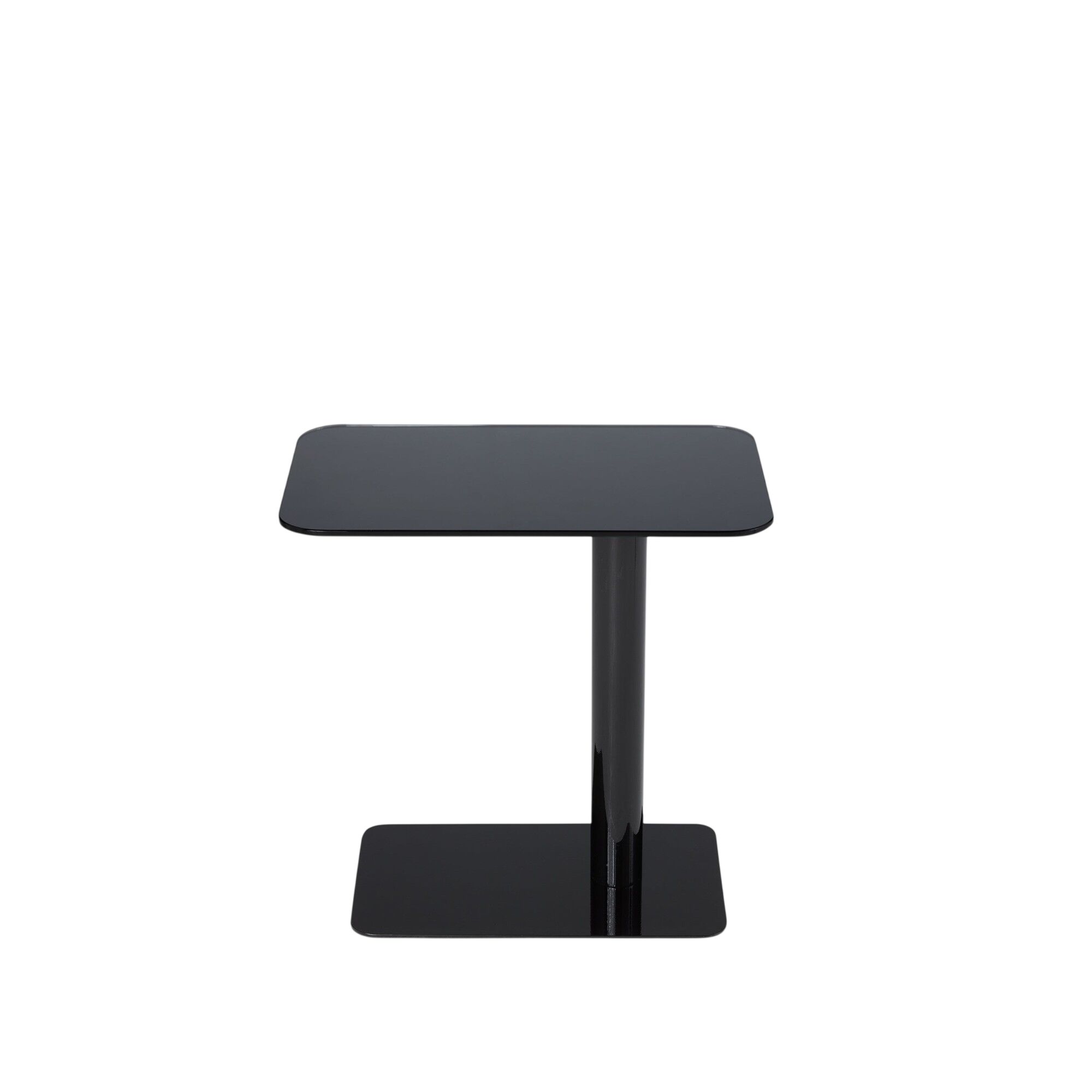 Flash sidebord rektangulært svart