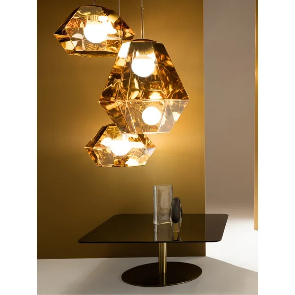 Flash Side Table Square Brass