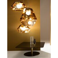 Flash Side Table Square Brass