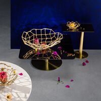 Flash Side Table Square Brass