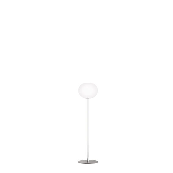 Glo-Ball F1 Stehleuchte Silber