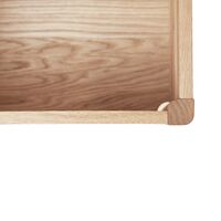 A Line Storage Bench 90 White Oak