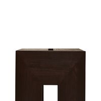 Monolith Beistelltisch Dunkel Braun Esche